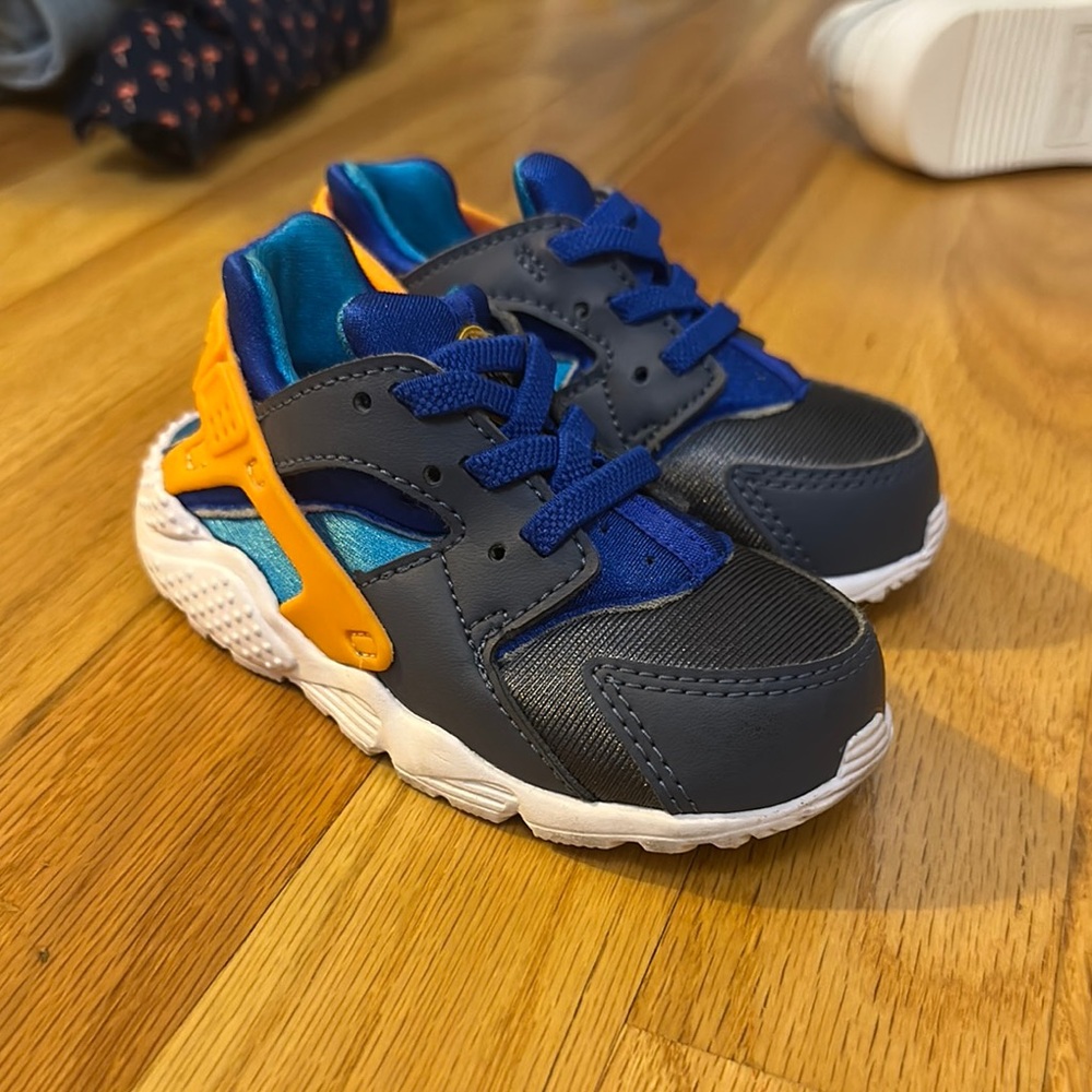 Nike Blue and Orange Sneakers for Active Adventures